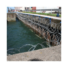 High Security Airport Galvanized Razor Barbed Wire Mesh Fence With Razor Barbed Wire